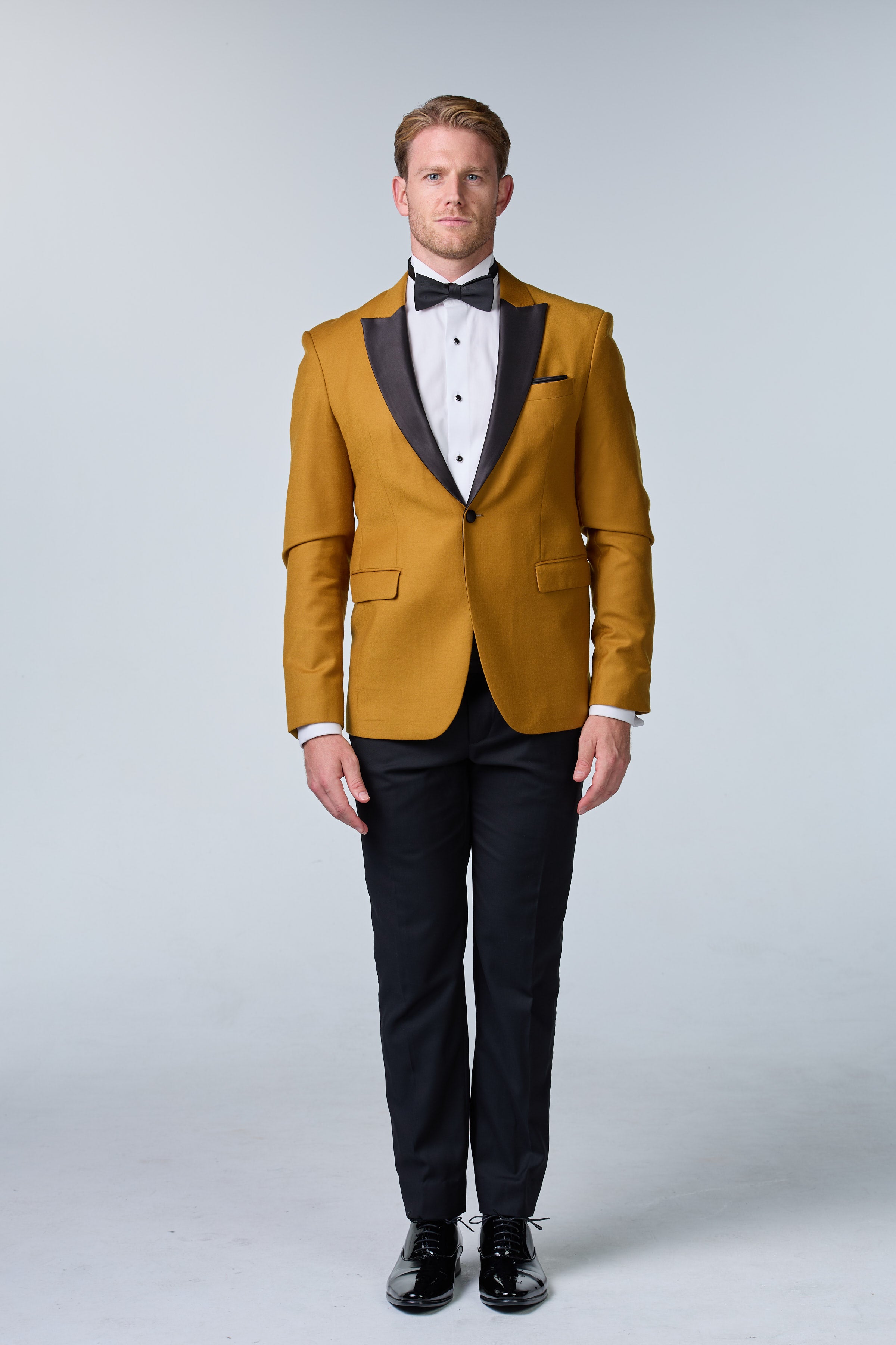 Senffarbener Tweed Smoking - budget