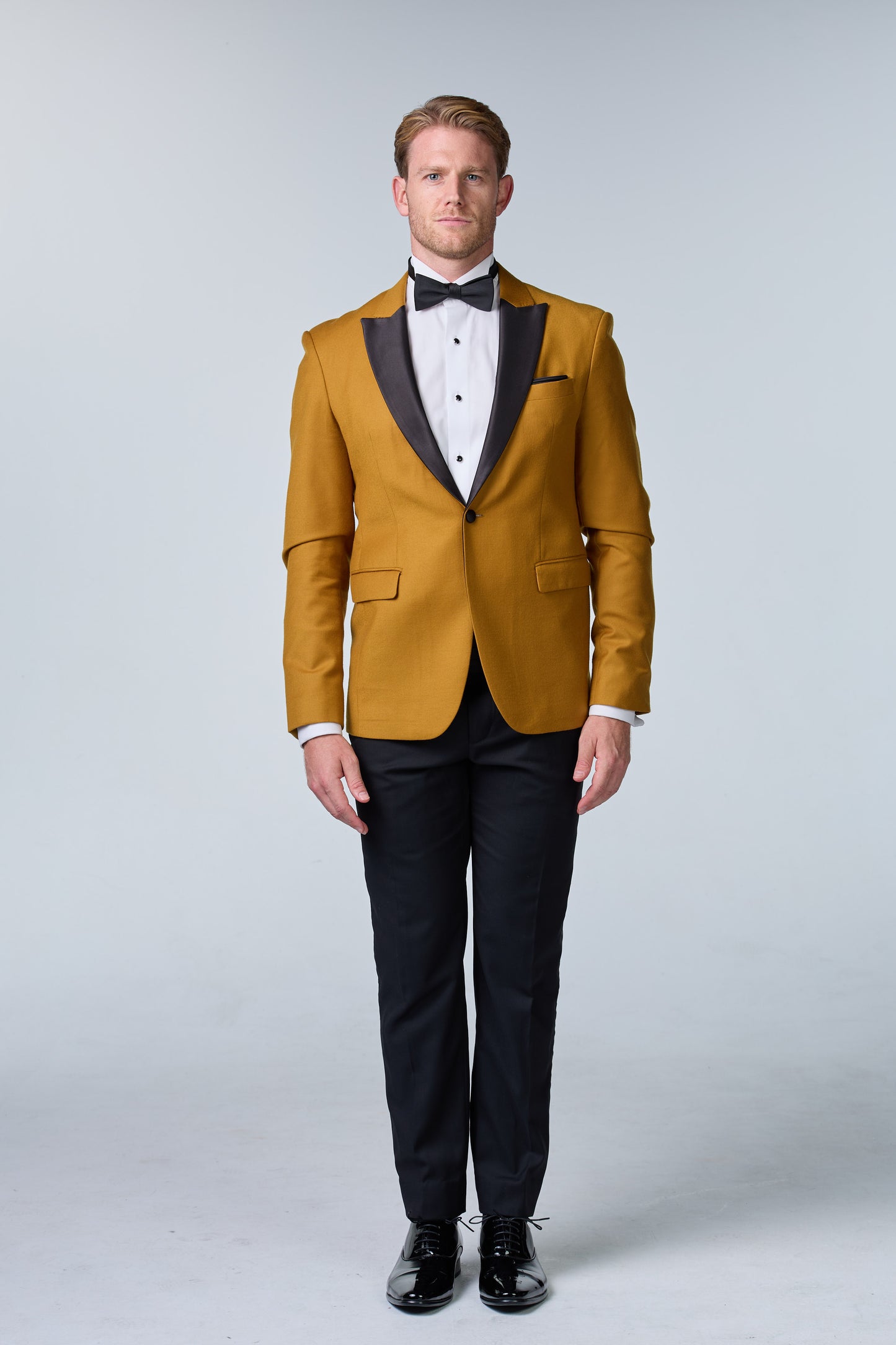 Senffarbener Tweed Smoking - budget