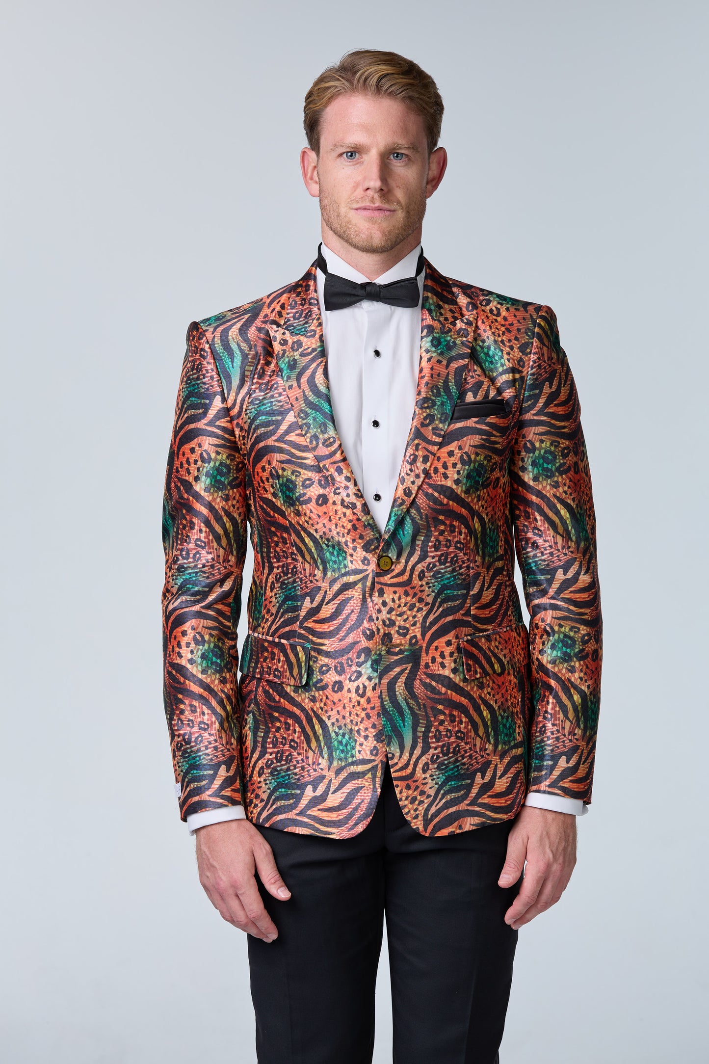 Jungle Fever Seiden-Sakko mit Muster - budget