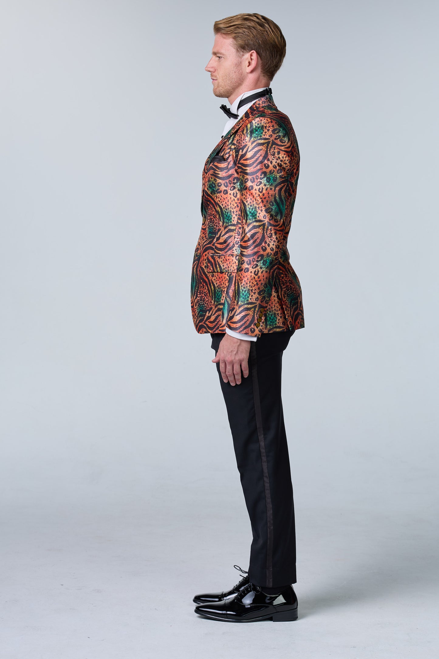 Jungle Fever Seiden-Sakko mit Muster - premium