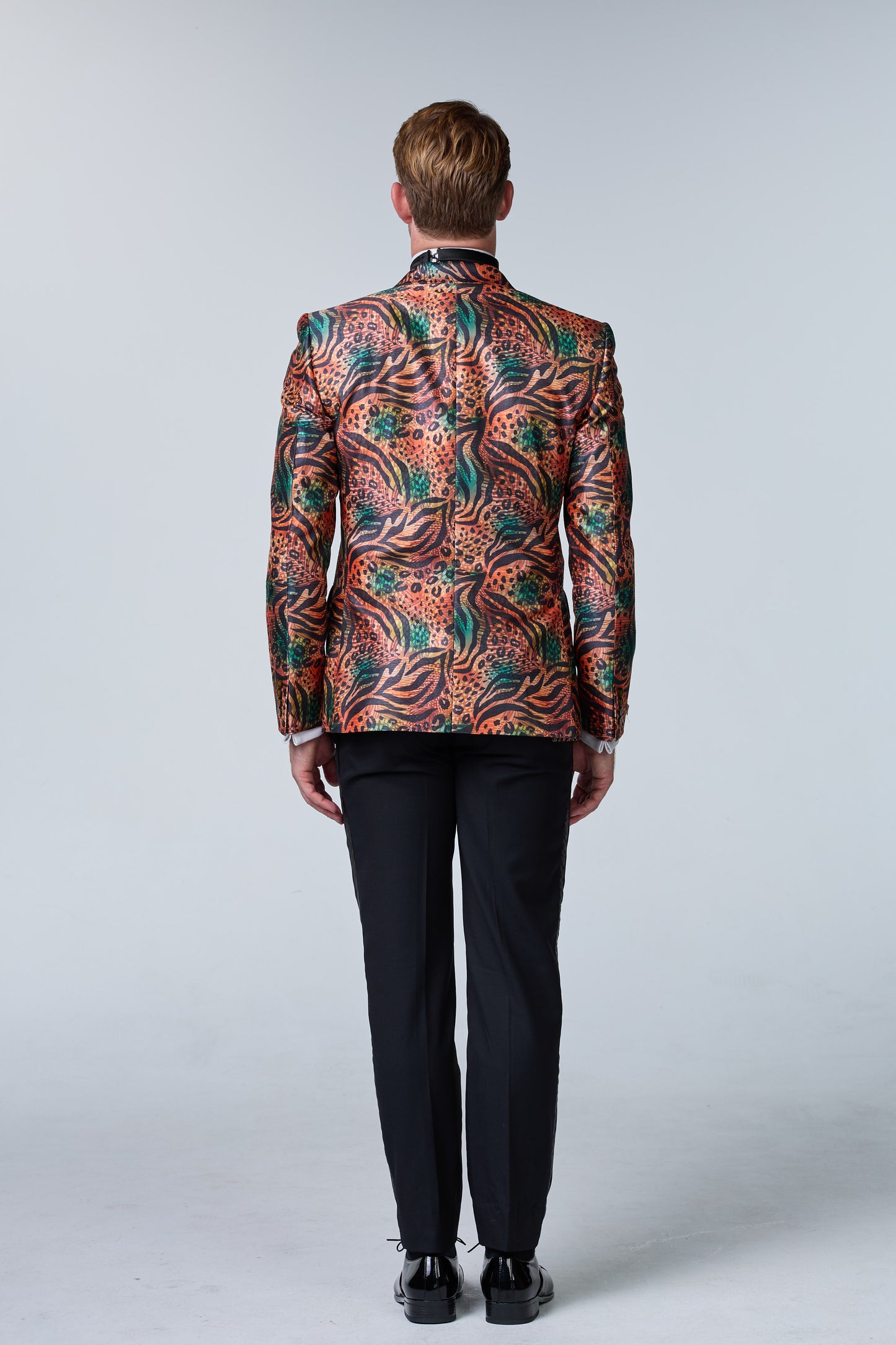 Jungle Fever Seiden-Sakko mit Muster - premium