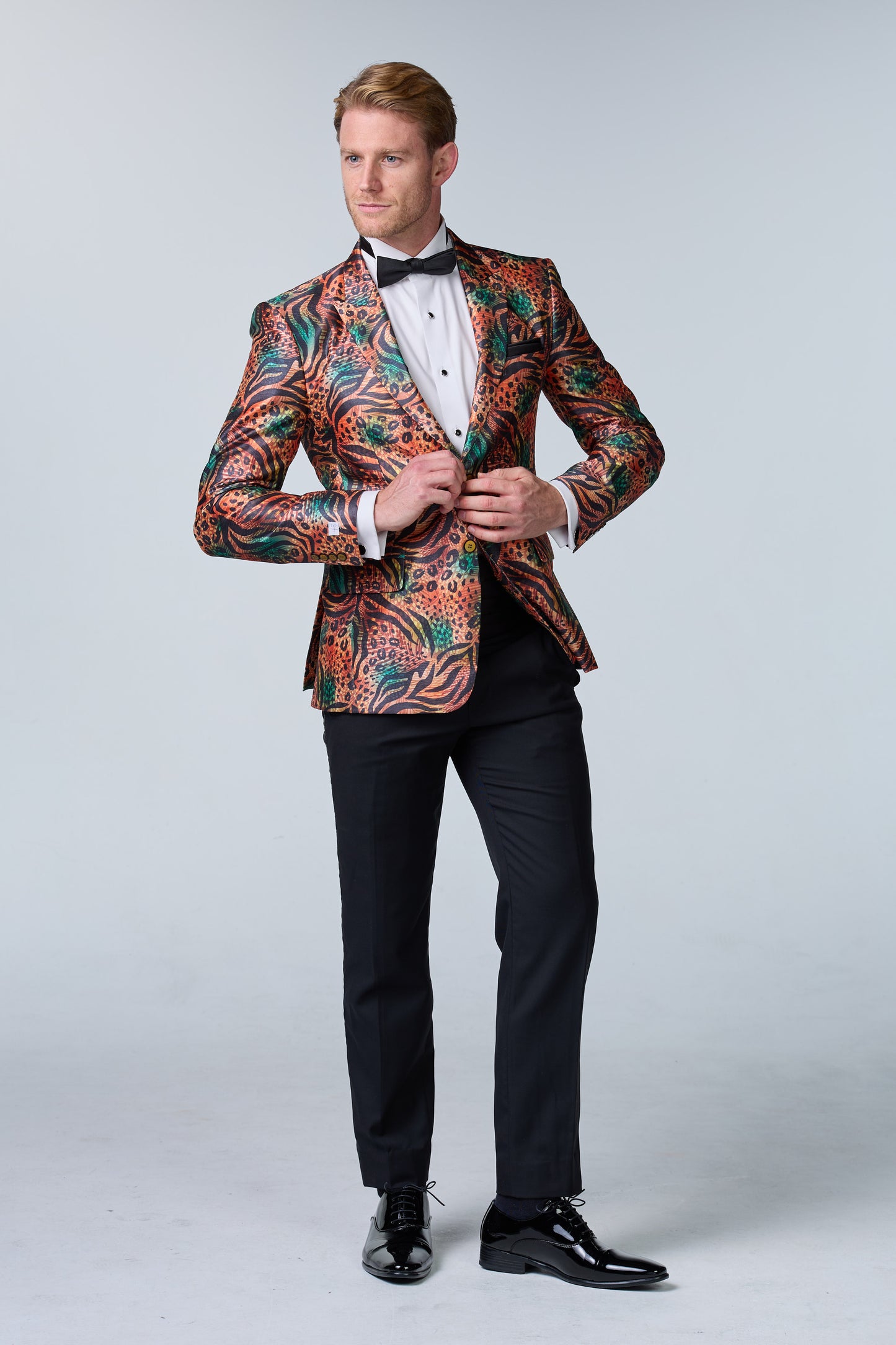 Jungle Fever Seiden-Sakko mit Muster - essentials