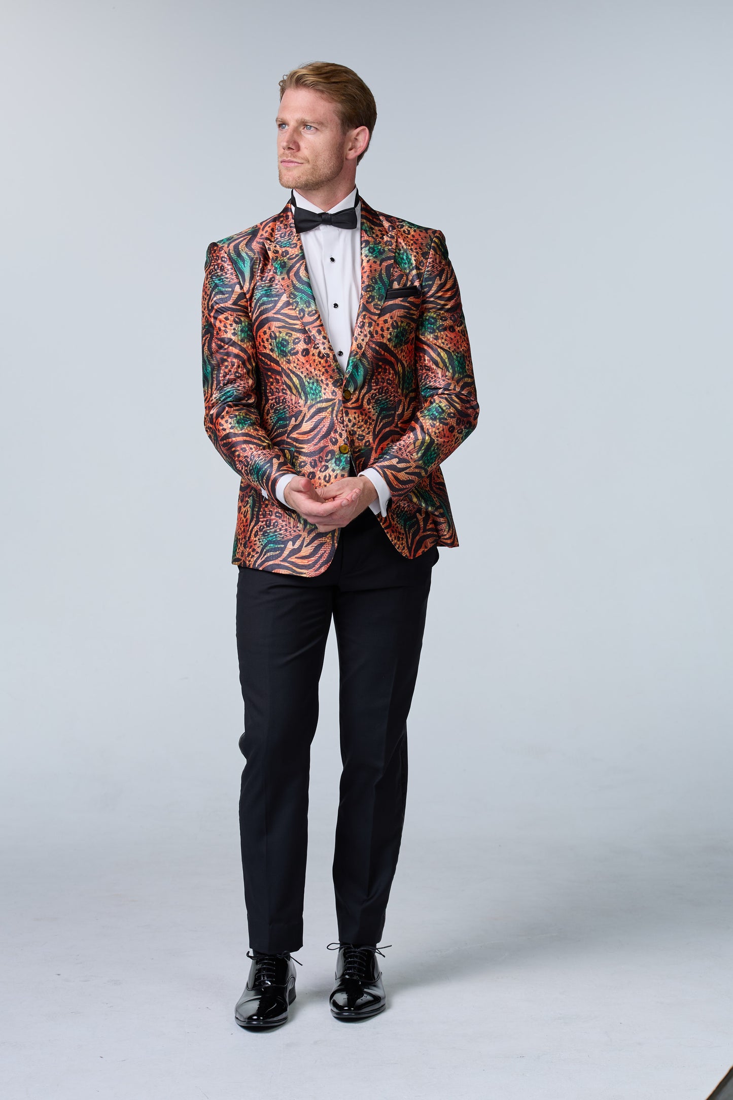 Jungle Fever Seiden-Sakko mit Muster - essentials