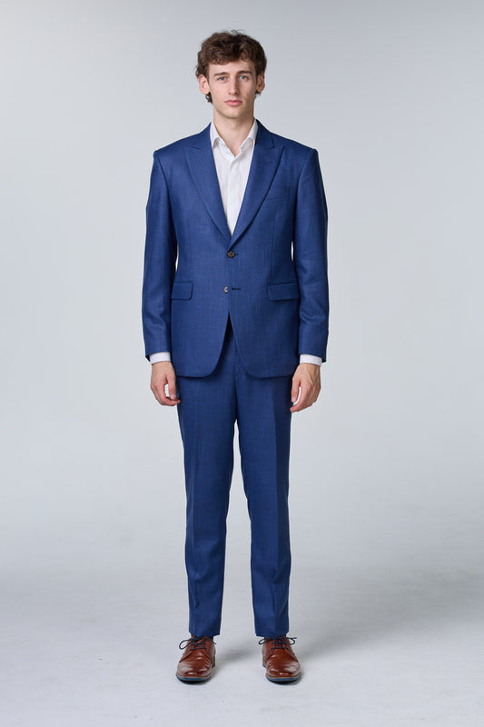 Knitterfreier Anzug Bluewool Cotton