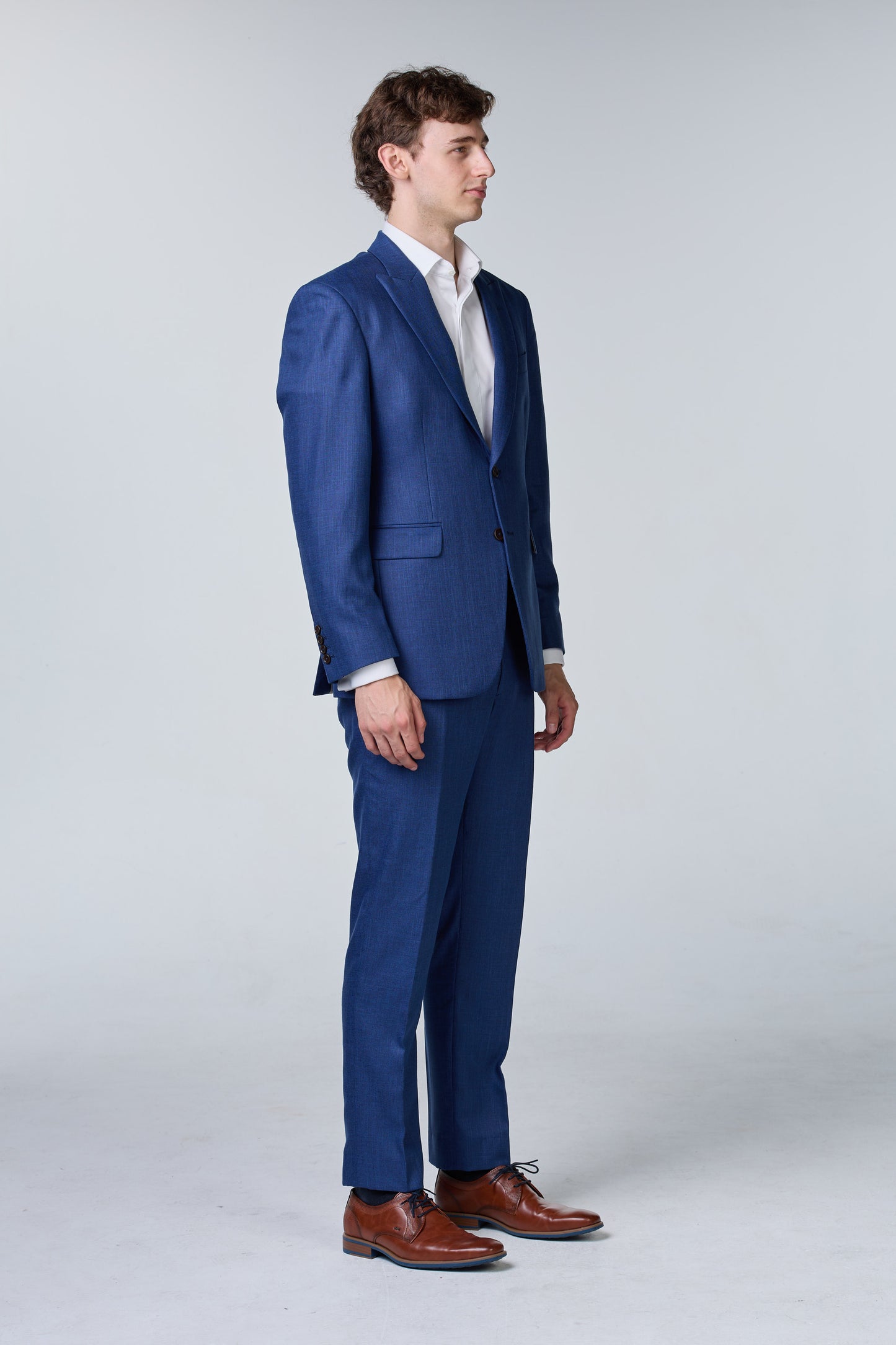 Knitterfreier Anzug Bluewool Cotton