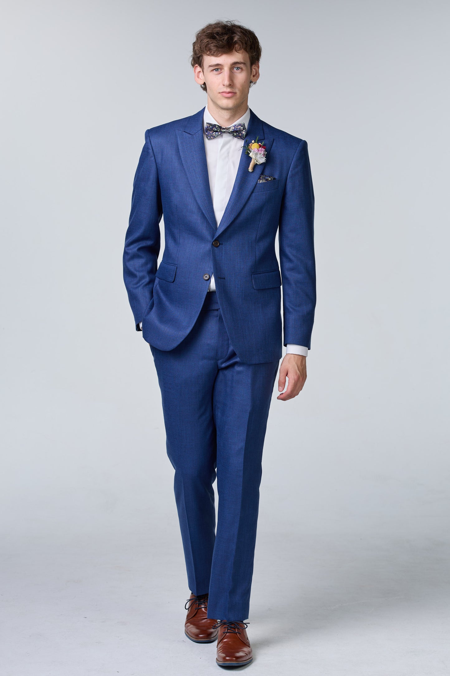 Knitterfreier Anzug Bluewool Cotton - premium