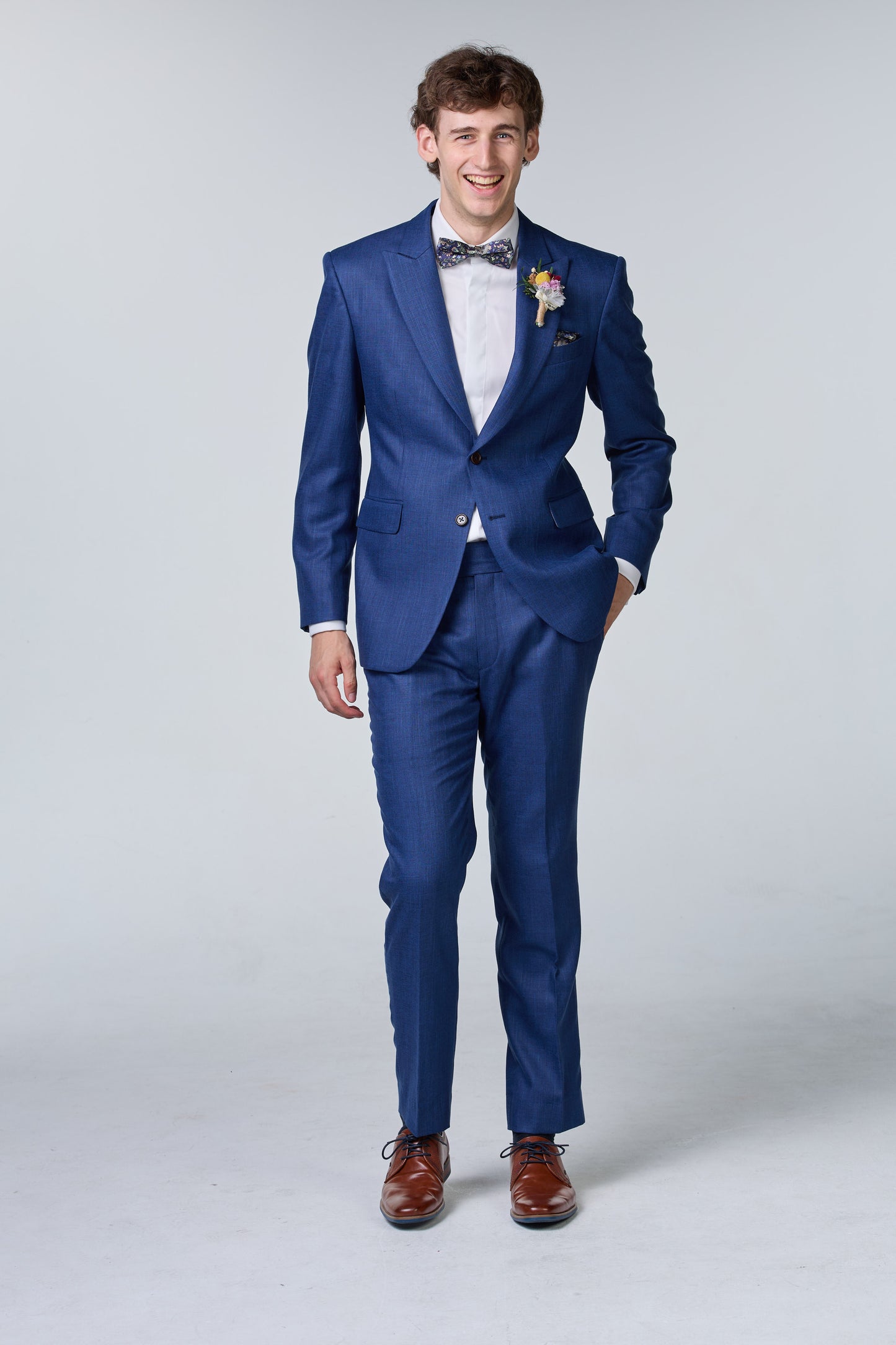 Knitterfreier Anzug Bluewool Cotton - premium