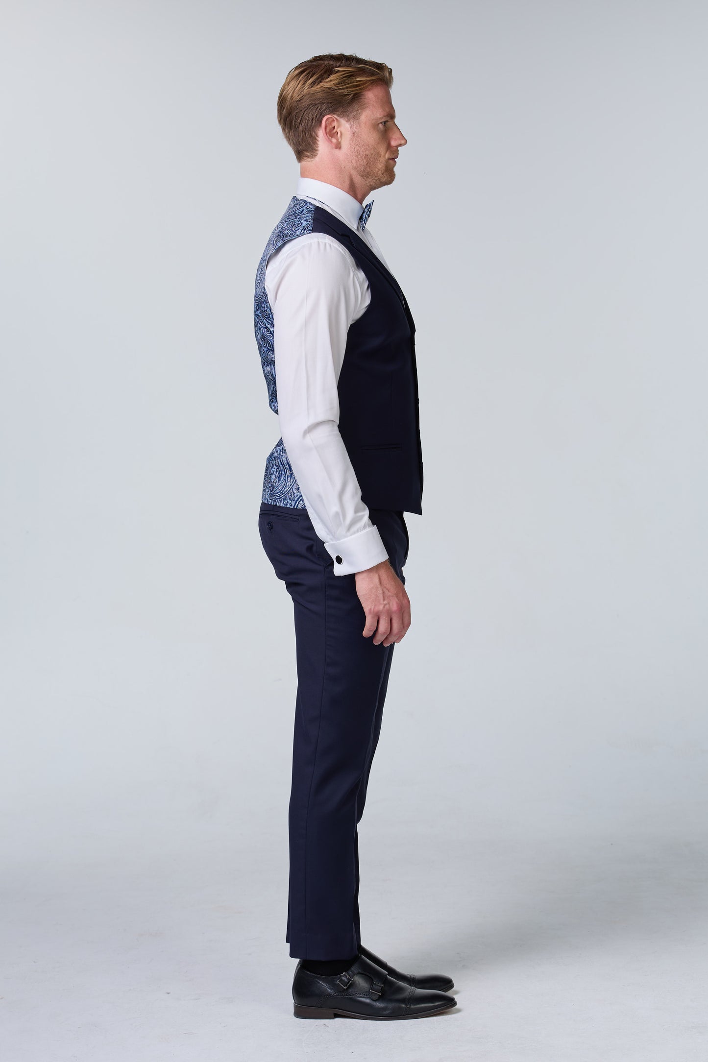 Dreiteiliger Bräutigam-Anzug Blau - essentials