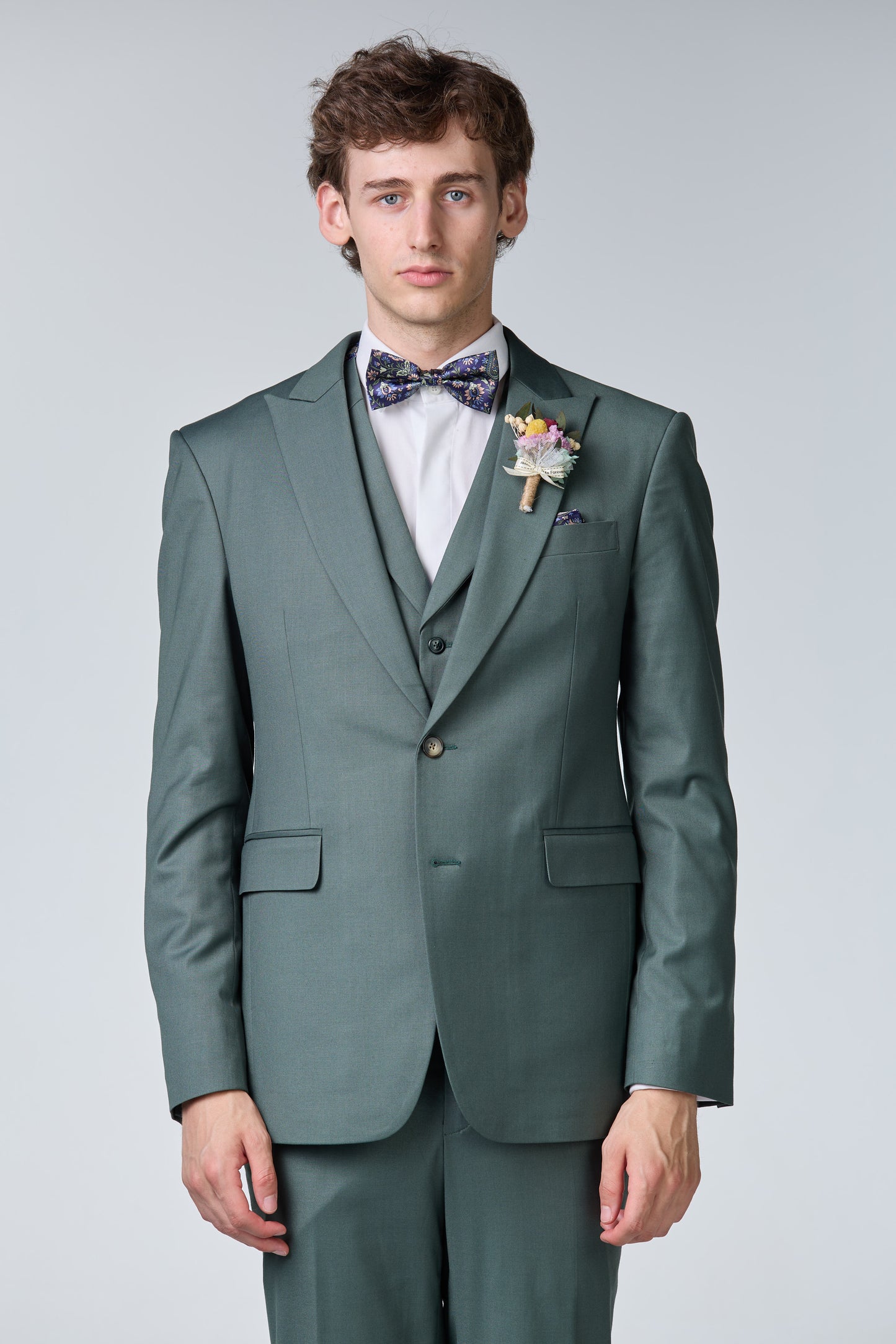 Grünes Hochzeitsanzug Set - premium