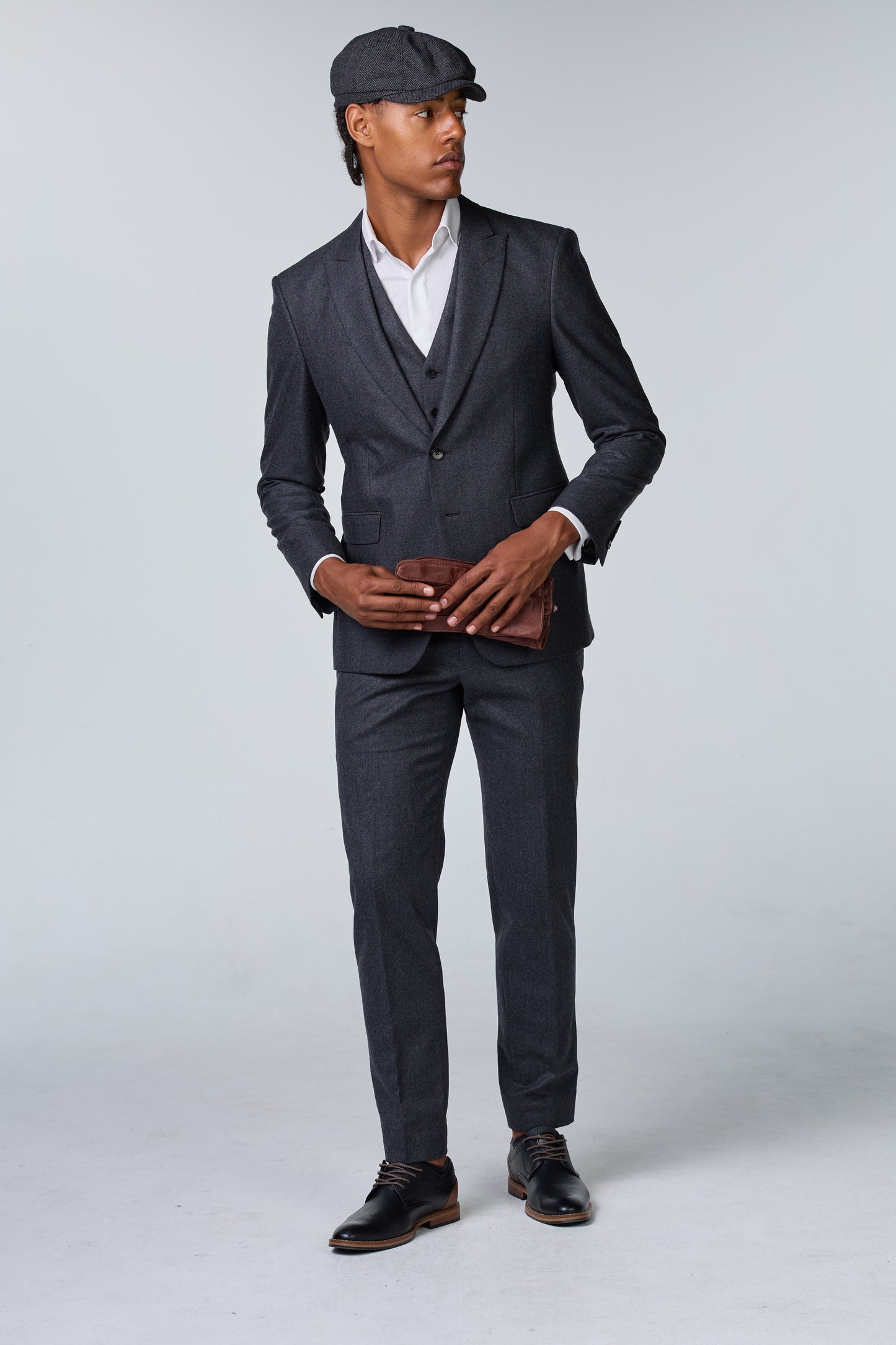 Retro Chic Tweed Anzug im Peaky Blinders Stil - premium