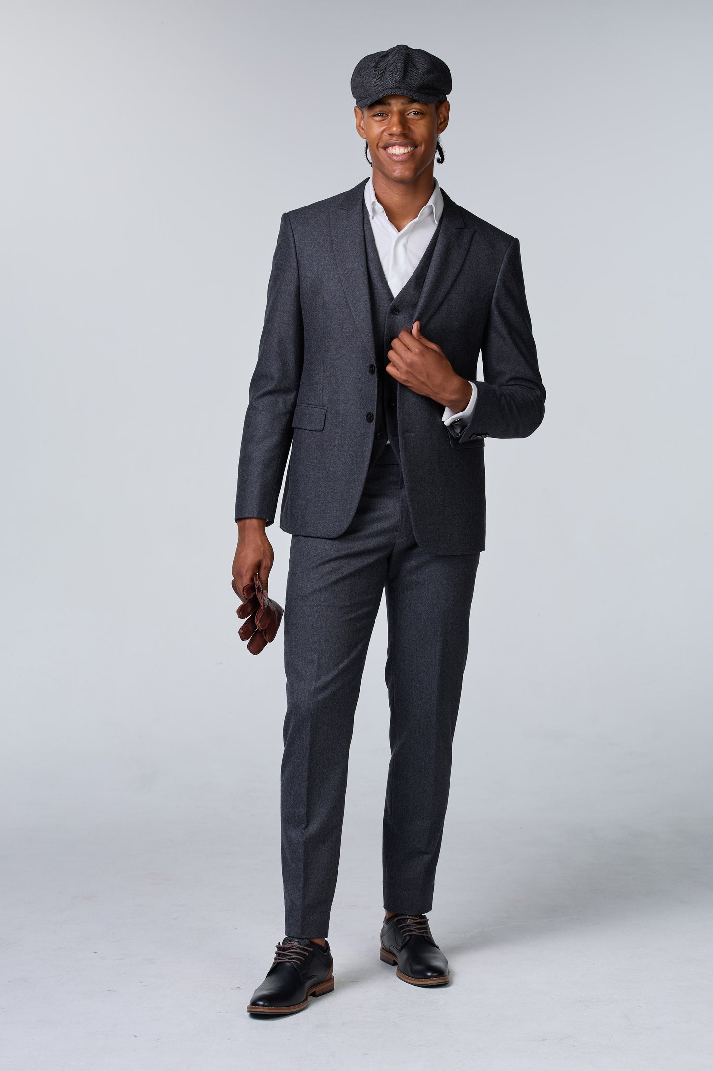 Retro Chic Tweed Anzug im Peaky Blinders Stil - premium