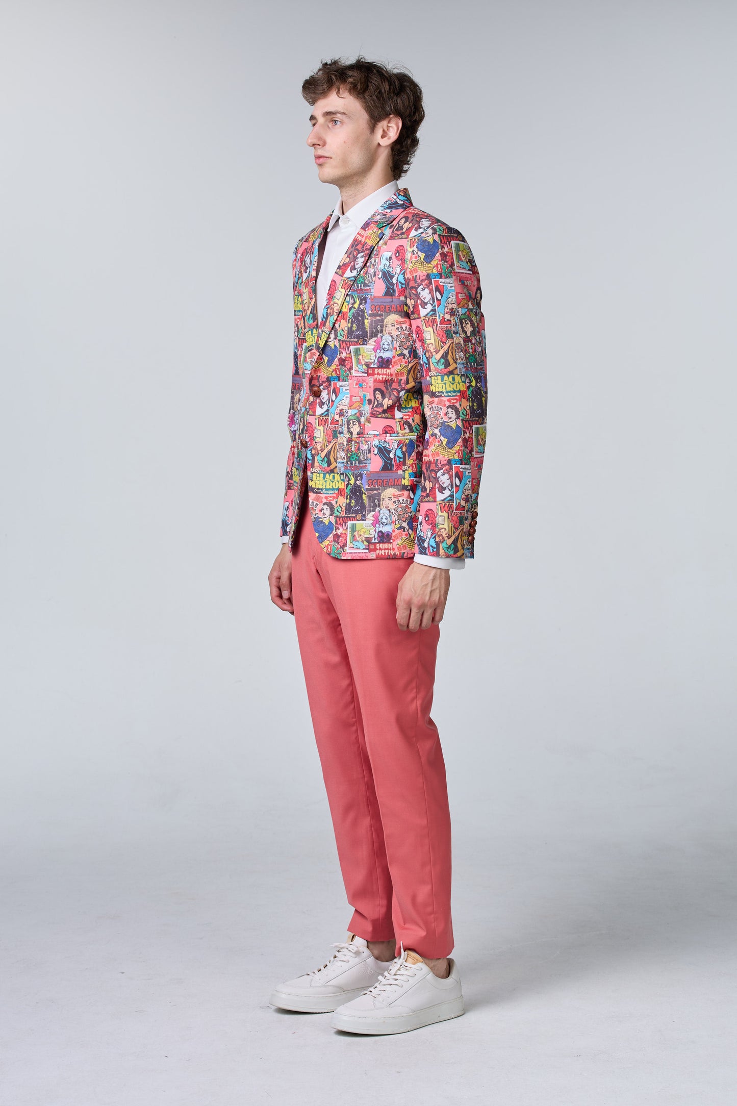 Comic Statement Sakko aus Baumwolle - budget