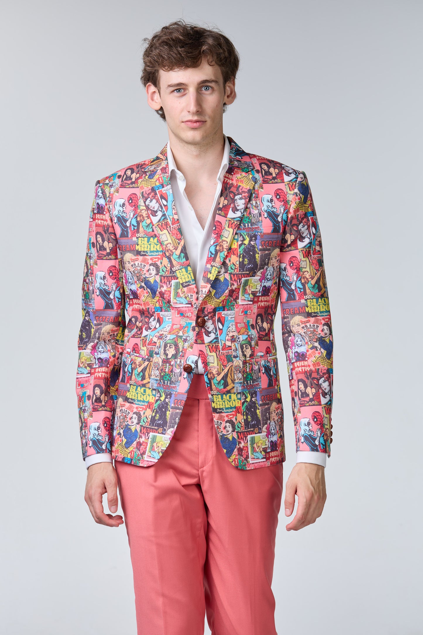 Comic Statement Sakko aus Baumwolle - premium