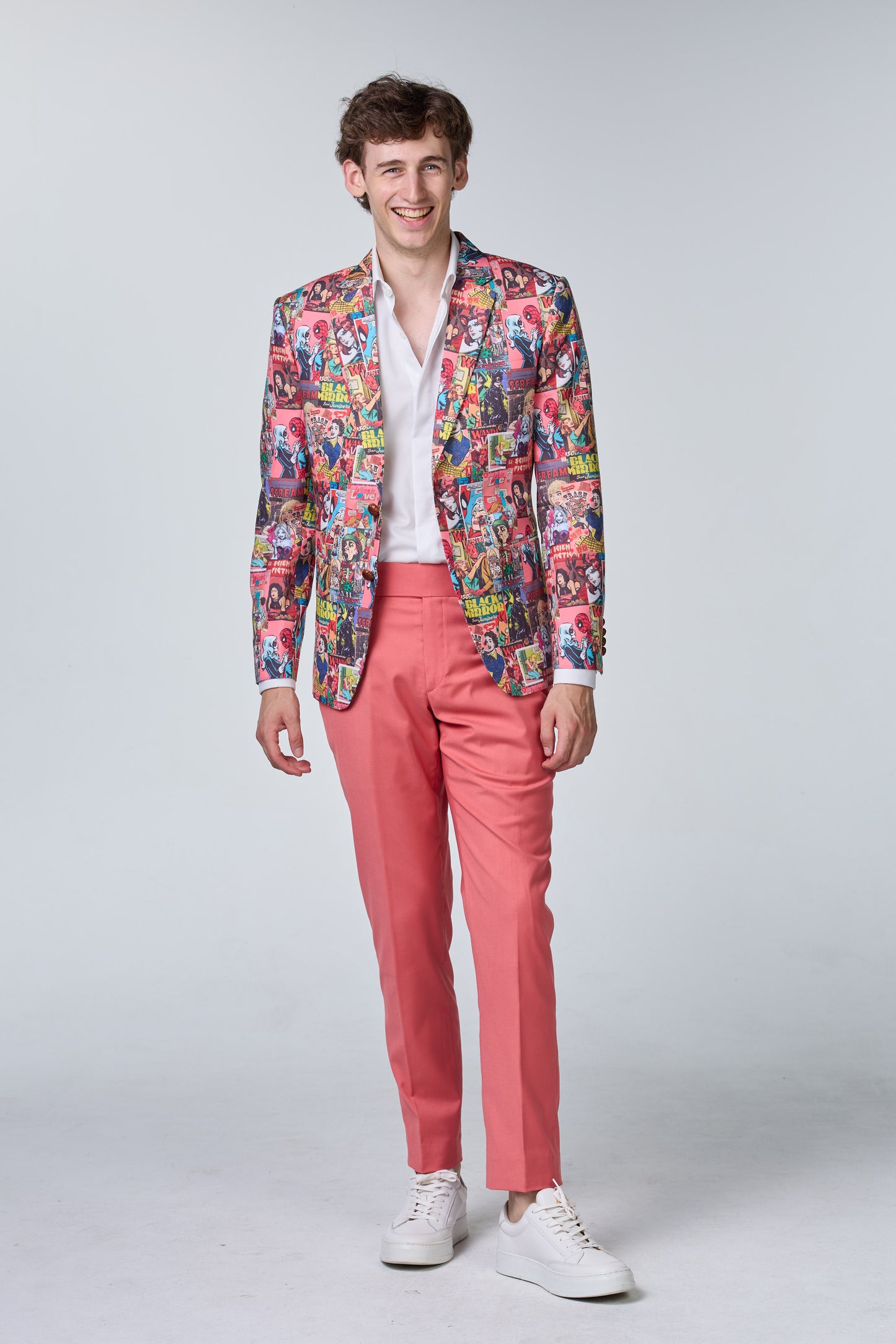 Comic Statement Sakko aus Baumwolle - premium