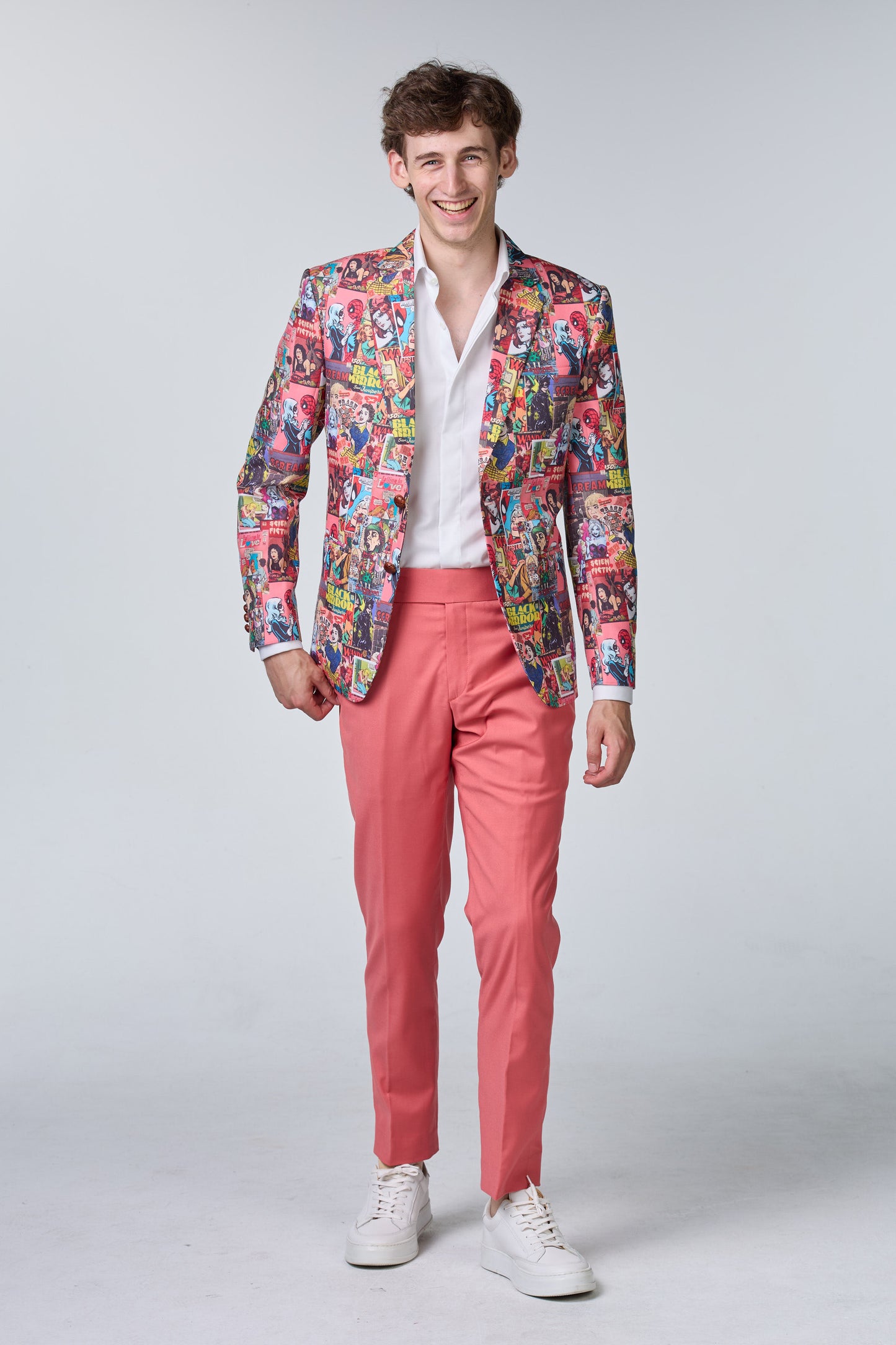 Comic Statement Sakko aus Baumwolle - budget